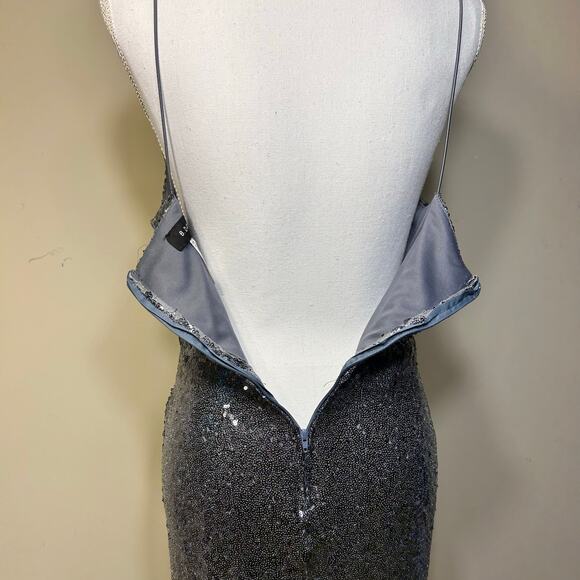 B. Darlin , V-neck, Spaghetti Strap Sequin Mini Dress-Size 11/12 - Picture 7 of 14
